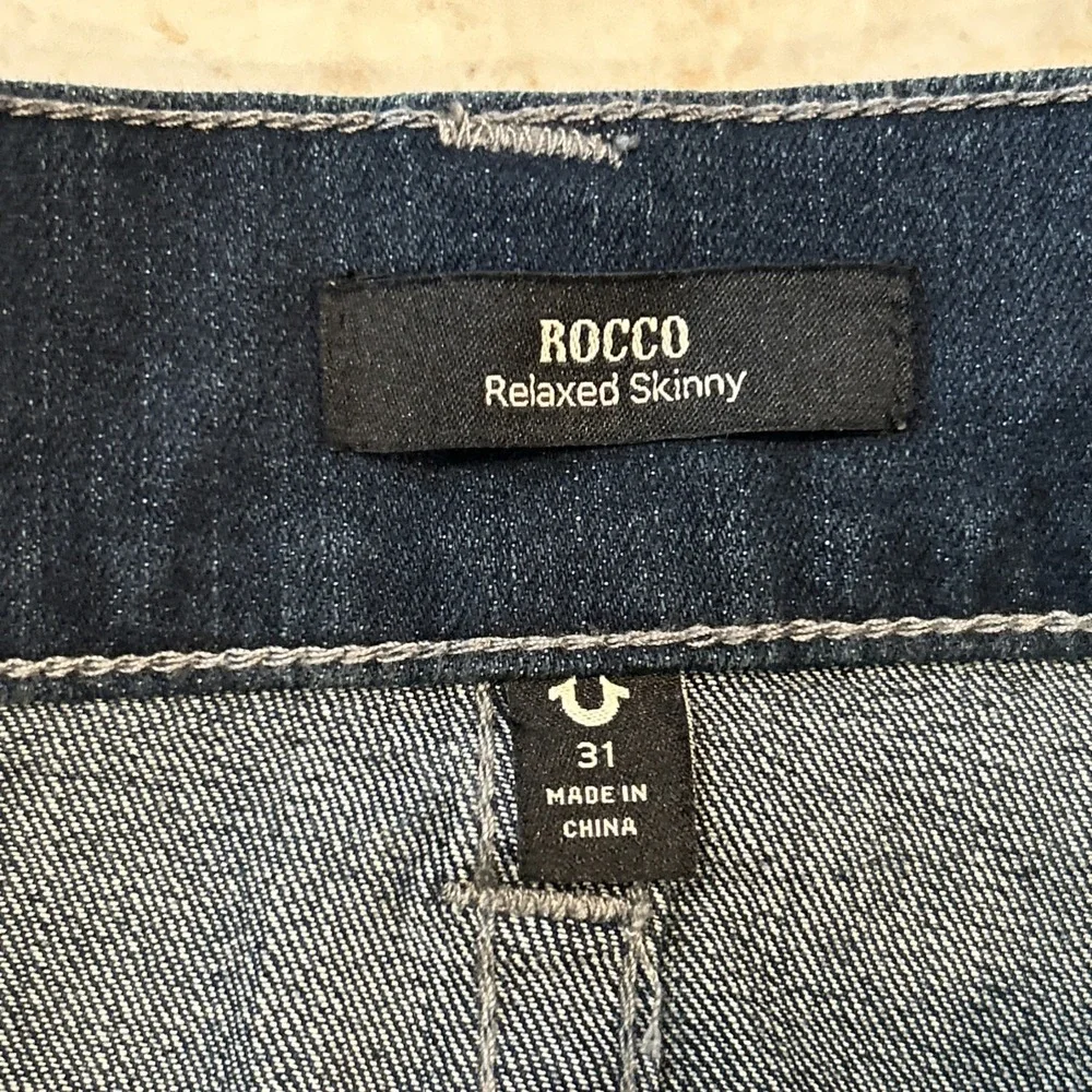 True‎ Religion Rocco Jean Men 31x32 Blue Denim Relaxed Skinny GGJD Last Call